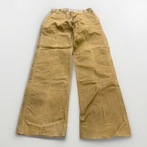 Vintage Filson Mens Oil Finish Tin Style 69 Pants Size 36 Made in USA Raw Hem